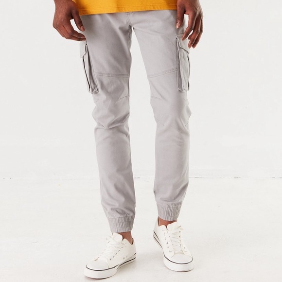 Urban Planet Other - Light Grey Cargo Joggers from Urban Planet